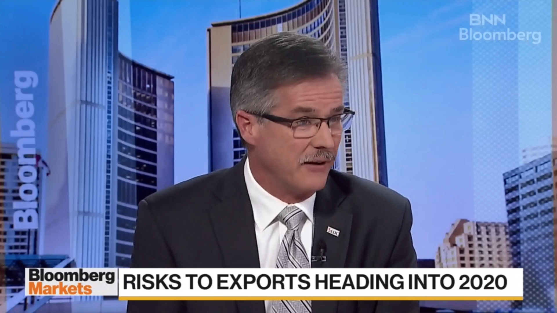 Peter Hall on BNN Bloomberg discussing export risks