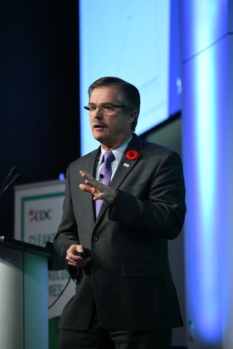 Peter Hall delivering a clean energy keynote